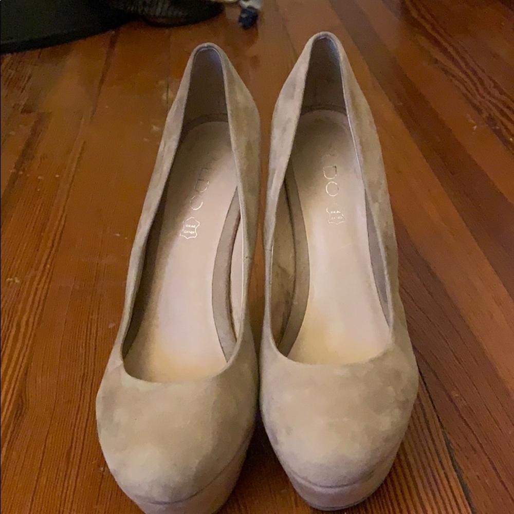 Aldo Suede platform wedge